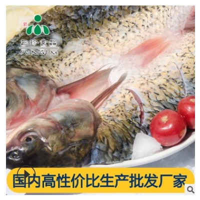 厂家直供冷冻开背草鱼 调味腌制冰鲜鱼 烤鱼 纸包鱼使用供应批发